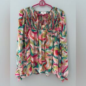 NWT Women’s Entro Long Sleeve Blouse, Size L $35